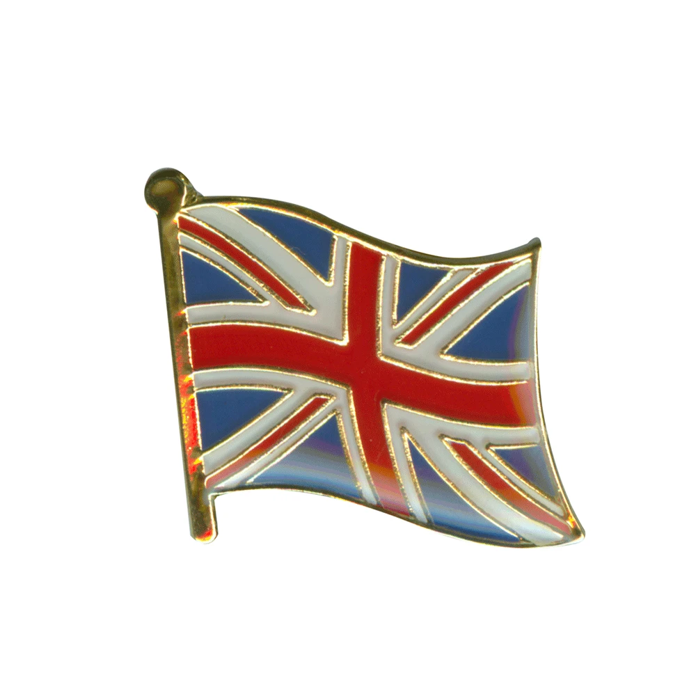 Custom Metal United Kingdom Country Flag Lapel Pin Badge