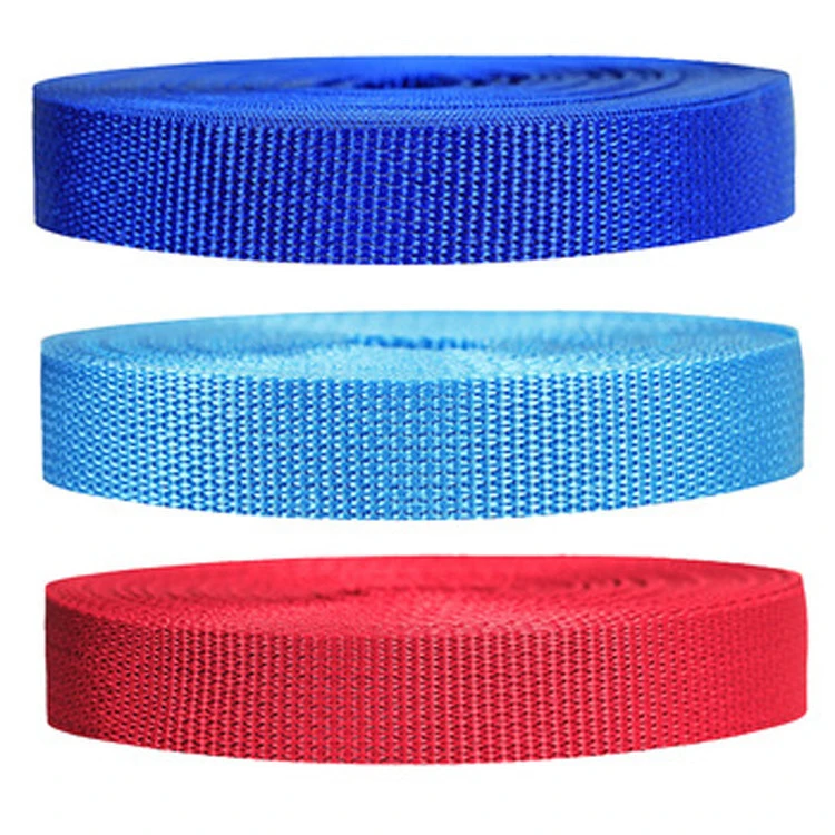 Custom mult-color 100% pp polypropylene webbing for belt and rope
