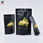 Custom Mylar Zipper Stand up Pouch for walnuts / macadamia nuts / sesame seeds / coconut Packaging Bag