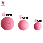 Custom natural rubber pet toy ball lacrosse balls