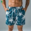 Custom Plus Size Fast Dry Stretch Swimming Shorts Beach Wear Swim Weft Knitted Polyester Nylon Beach Shorts