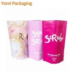 custom printed stand up aluminum foil doypack pouch 16 oz packaging bags for bath salts and herbs