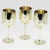 Import Custom Unbreakable Plastic Gold goblet wine glass from China