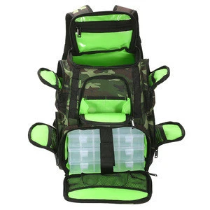 Custom Waterproof Fishing Backpack Lures Bait Storage Fishing Bag For Tackle