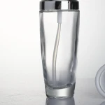 Custom wholesale Clear Essential Oil Glass Perfume Bottles With Pump Sprayer