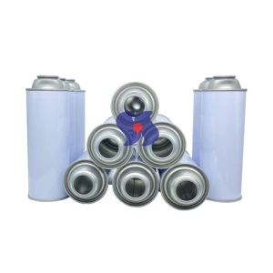 customization diameter 60mm Metal Tinplate bottle white coating aerosol cans empty tin can