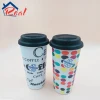 Customized as+silicone cap 18OZ plastic coffee mug/kids plastic mugs