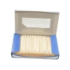 Customized china high quality 1000pcs/box nature wooden toothpick