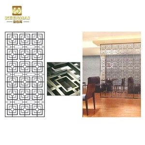 Customized Decorative Interior Stainless Steel Mirror Room Divider Screen