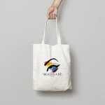 Customized Fashion Style Promotion Fabric Natural Canvas Tote Cotton Bag