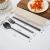 Import Customized Logo Stainless Steel 304 Rose Gold Black Korean Cutlery Set Spoon Fork Chopsticks from China