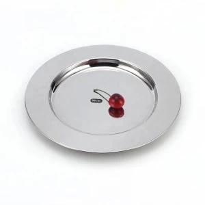 Customized Logo Stainless Steel 410 food metal serving tray