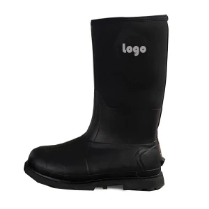 customized mens neoprene insulated breathable farm boots rubber boots