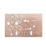 Cut out hollow pattern etch silk screen metal business card
