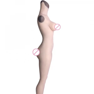 D cup Realistic Silicone Women Vagina And Female Bodysuit for Crossdresser