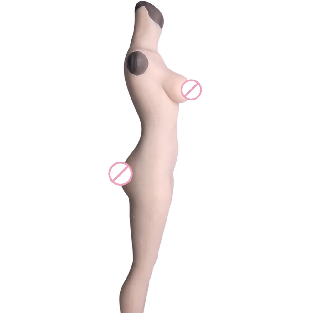D cup Realistic Silicone Women Vagina And Female Bodysuit for Crossdresser