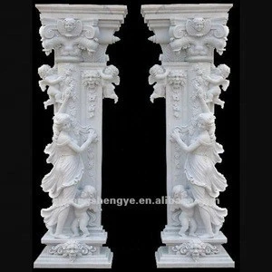 Decorative Marble Stone Gate Pillars Design