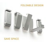 Decorative Wall Mounted Aluminum Alloy Foldable Hook