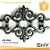 Decorative wrought iron flower leaves metal for wall gate fence