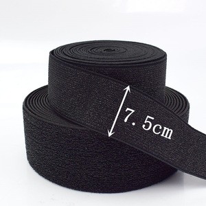Deepeel KY407 7.5cm Polyester Elastic Webbing Use For DIY Sewing Craft Home Textile Glitter Garment Accessories Elastic Band