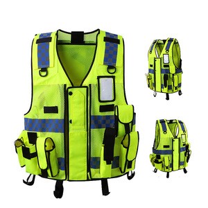 Design Reflective Security Guard Security Rescue SAR Respond Road Safety Vest uniform