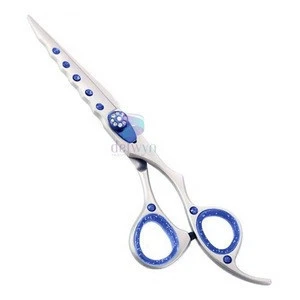 Diamond Style Razor Hair Scissor Japanese steel Barber Scissor with Private label hair cutting scissors