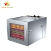 Digital control 6 ss trays food and fruit dehydrator machine