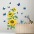 Import DIY Decorative sunflower butterfly wall sticker living room decoration decal pvc sticker from China