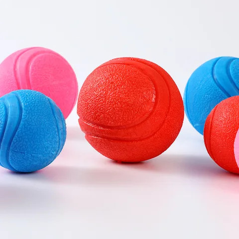 Dog Toy Bouncy Training Dog Rubber Ball 7cm Solid Dog Chew Toy Ball