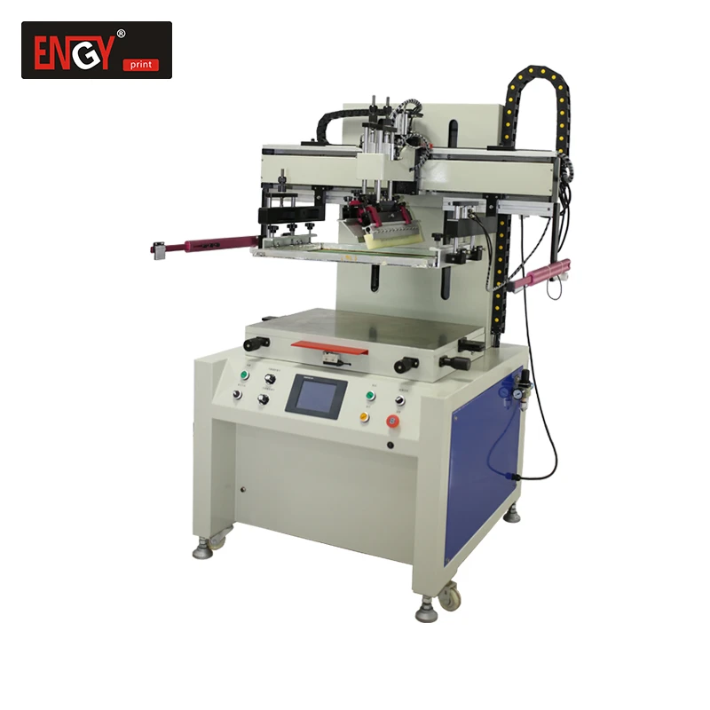 Dongguan Semi-automatic color label silk screen printing machine / screen printer with  worktable