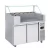 Import Double Head Commercial Bubble Waffle Maker With Fridge Preparation Table from China