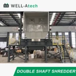 Double Shaft Shredder Machine Car Body Tire Iron Steel Scrap Metal Shredder
