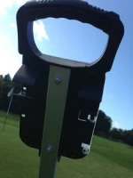 Durable Aluminium Alloy Single Golf Trolley / Golf Two-Wheel Pull Cart