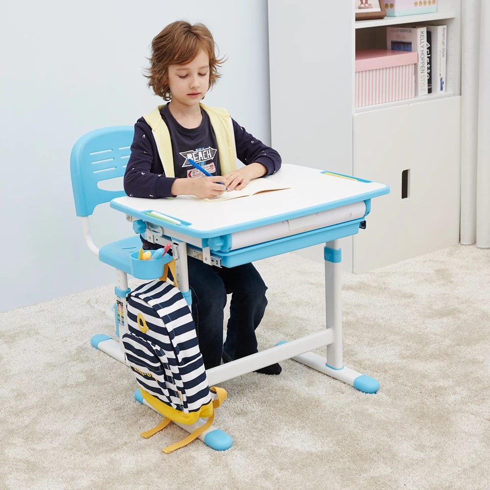 Eco Friendly Child Drawing Table Children Writing Study Table and Chair