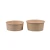Import Eco-Friendly Disposable Packaging Paper Cups Take Away Brown Kraft Food Rice Paper Bowl salad box from China