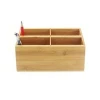 Eco friendly home bamboo stationery holder