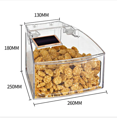 ECOBOX Food grade plastic grain bulk food bin food container candy box