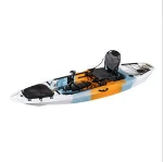 ECOCAMPOR 10Ft Camouflage Canoe Jet Fishing Single  Pedal Kayak With Pedals And Seat