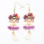 Import EG1019 Miyuki Handmade Beaded Woven Earrings, Glass Seed Beads Boho Layered Tassel Fringe Dangle Earrings for Women Girls from China
