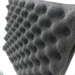 Egg Crate PU Foam Acustic Black studio soundproof sound-absorbing panel wedge acoustic foam