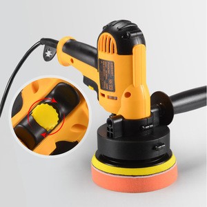 Electric small dual action car polisher
