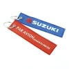 embroidery customized double sided fabric Flight key chains for airbus pilot