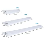 Europe Australia Standard Warranty 5-Year SAA 18W 36W 45W Tricolor Slimline aluminum cladding panel Battens slim led downlight