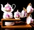 Import European luxury glazed ceramic dinner set porcelain plates dinnerware from China