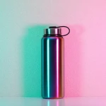 EVERICH stainless steel wide mouth water bottle double wall insulated vacuum hot water bottle sport water bottle with lid