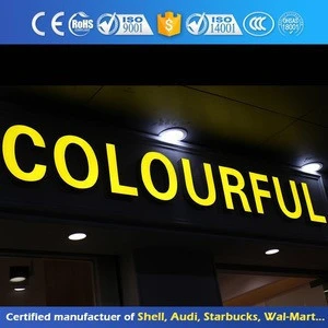 Face Illuminated Free Standing 3D Letter For Shop Advertisement OEM Service