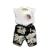 Import Factor Direct Flying Sleeve T-Shirt +Big Flower Belt Pants Clothes 2 Pieces Baby Girls Clothing Sets from China