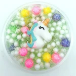 Factory colorful slime animals containers making kits DIY Crystal Slime unicorn