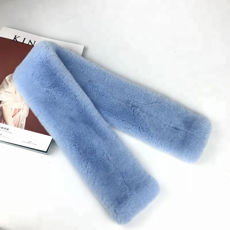 Factory Direct Fashion Women Scarves Real Rabbit Fur Scarf
