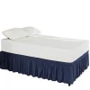 Factory Direct Sale Solid Washable Used Hotel  Ruffle Bed Skirt